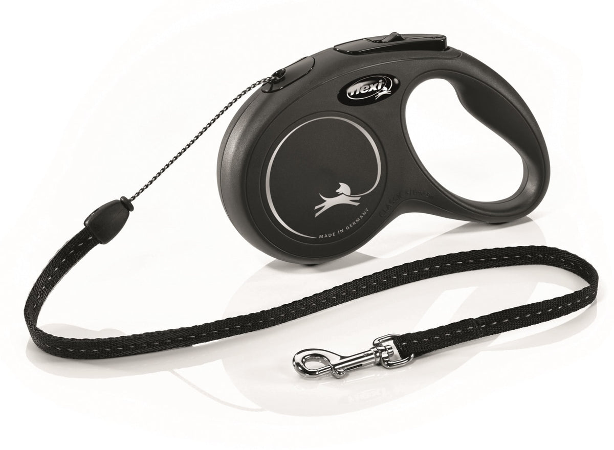 Flexi Classic New Cord S 5 m – Blå / Sort