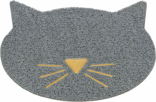 Kattebakke Teppe Kattehode – Lysegrå 40 × 42 cm