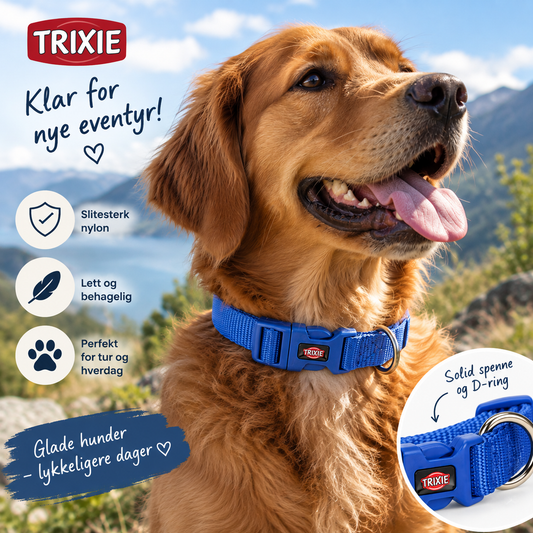 Trixie Premium Hundehalsbånd – Royal Blå