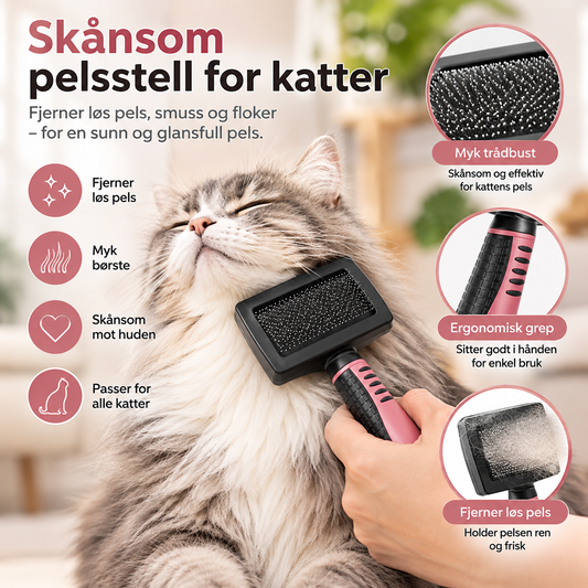Kattebørste – Myk Strigle for Pelsstell