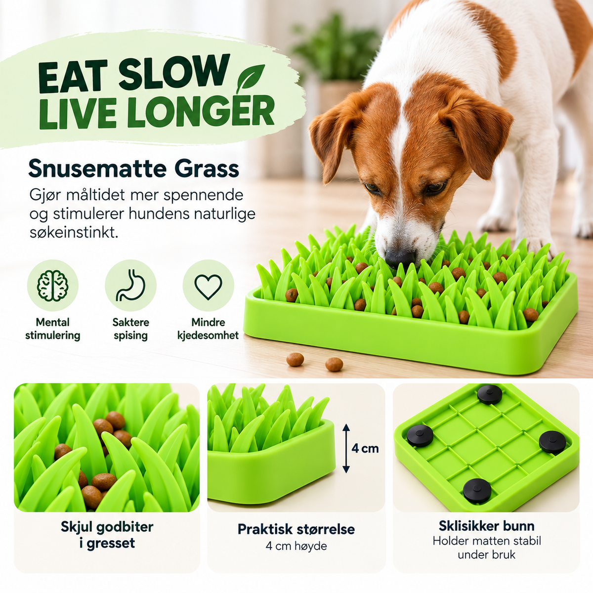 Snusematte Grass – Grønn