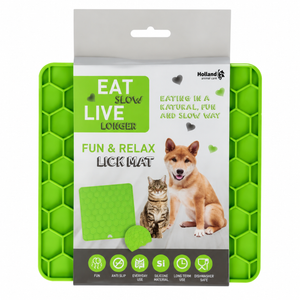 Eat Slow Live Longer Lick Mat Honeycomb