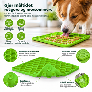 Eat Slow Live Longer Lick Mat Honeycomb