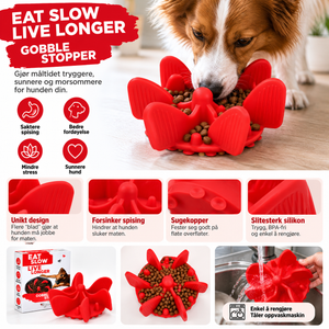 Eat Slow Live Longer Gobble Stopper – Rød