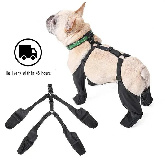 Waterproof Dog Shoes Adjustable Dog Boots Pet Breathbale Shoes for