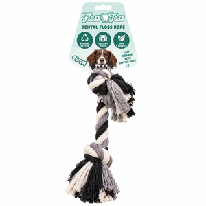 Floss Toss Dental Rope 2 Knot – 45 cm