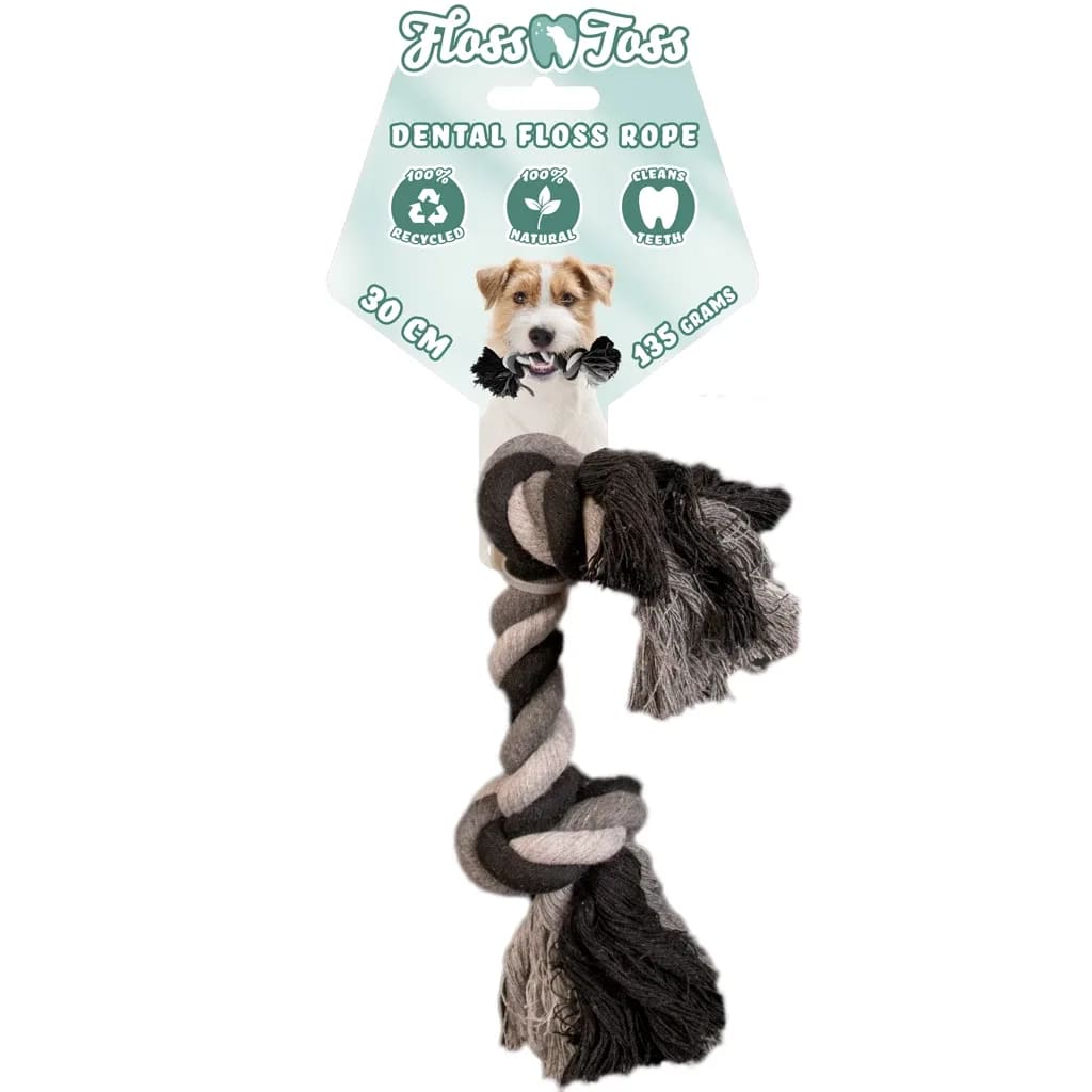 Floss Toss Dental Rope 2 Knot – 30 cm