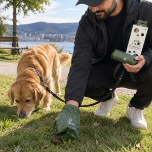 PoopyGo hundeposer i bruk på hundetur
